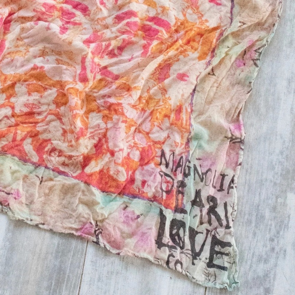 NWT Magnolia Pearl Floral Shambala Scarf 138